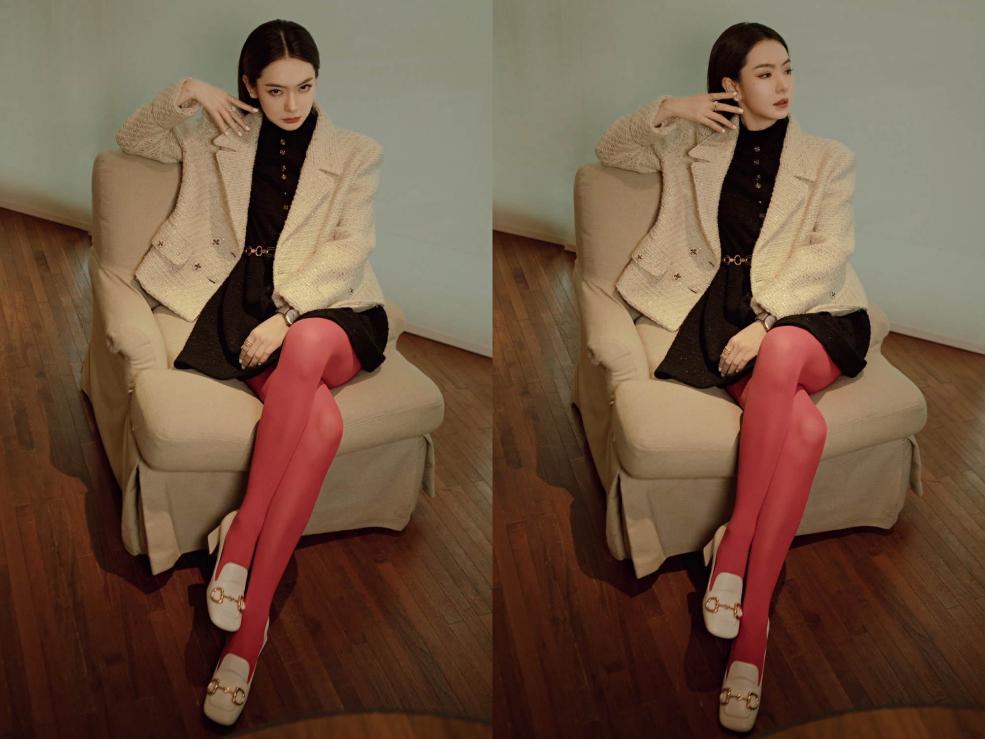 戚薇这个女王妆容和穿搭虽然不够日常但很时髦看得很过瘾