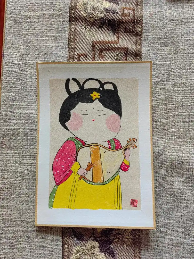 q版唐代仕女图#国风古韵 - 抖音