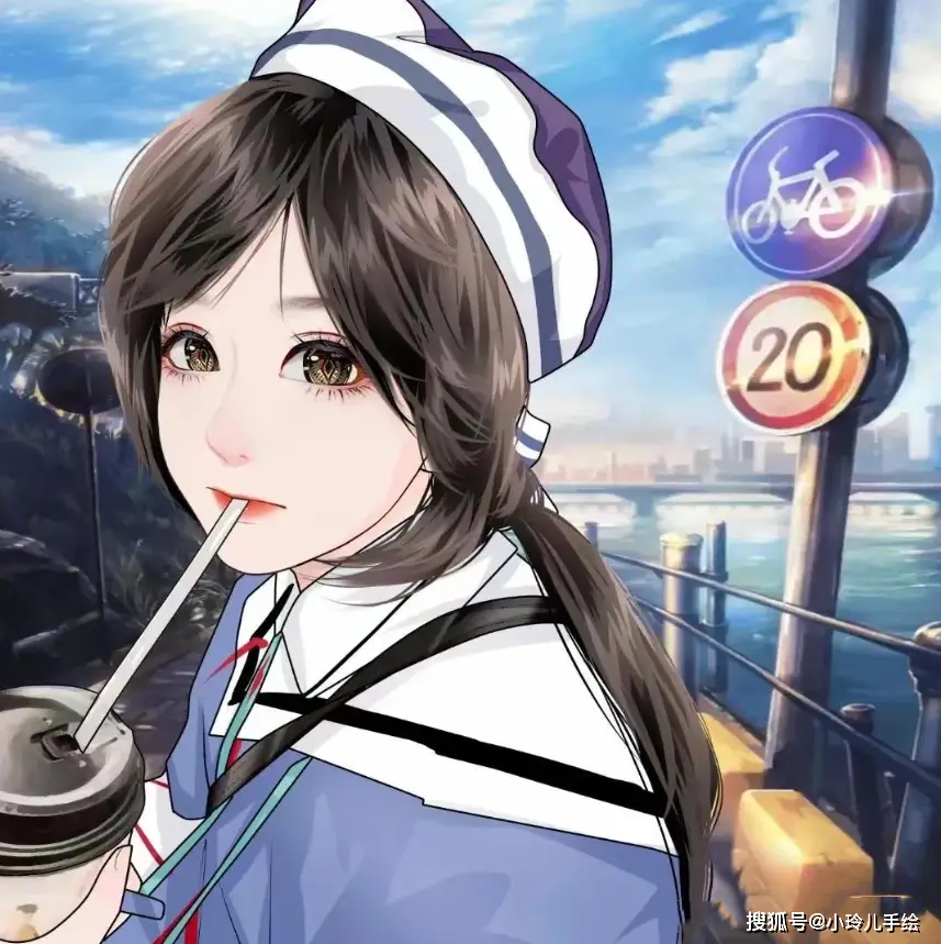 微信头像女自然风景头像卡通图片女生