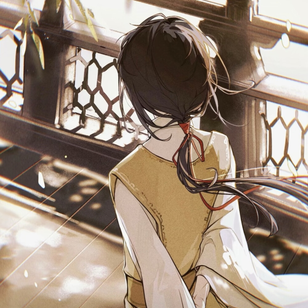 古风头像 女生 女头 背影 少女感(画师不详 出处不详 侵权删)