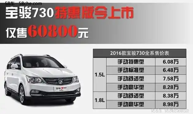 宝骏730手动特惠版车型上市 售6.08万元-汽车频道-和讯网