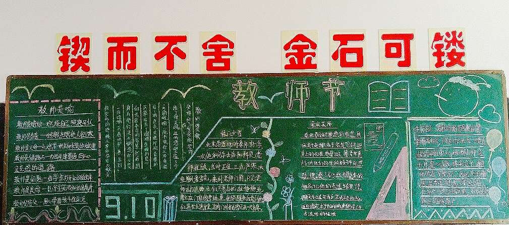 谢师恩见行动黑板报黑板报图片大全