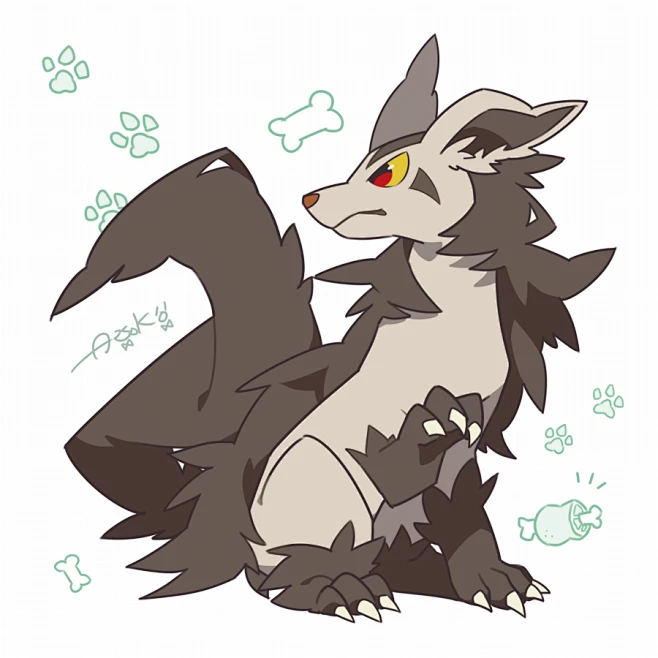 宠物小精灵 口袋妖怪 神奇宝贝 大狼犬