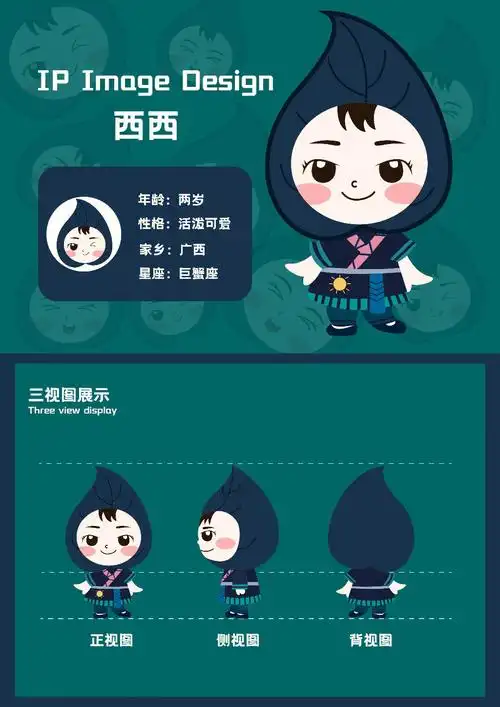 民族风ip形象设计可爱卡通形象设计
