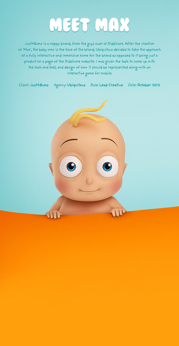 卡通可爱婴儿海报