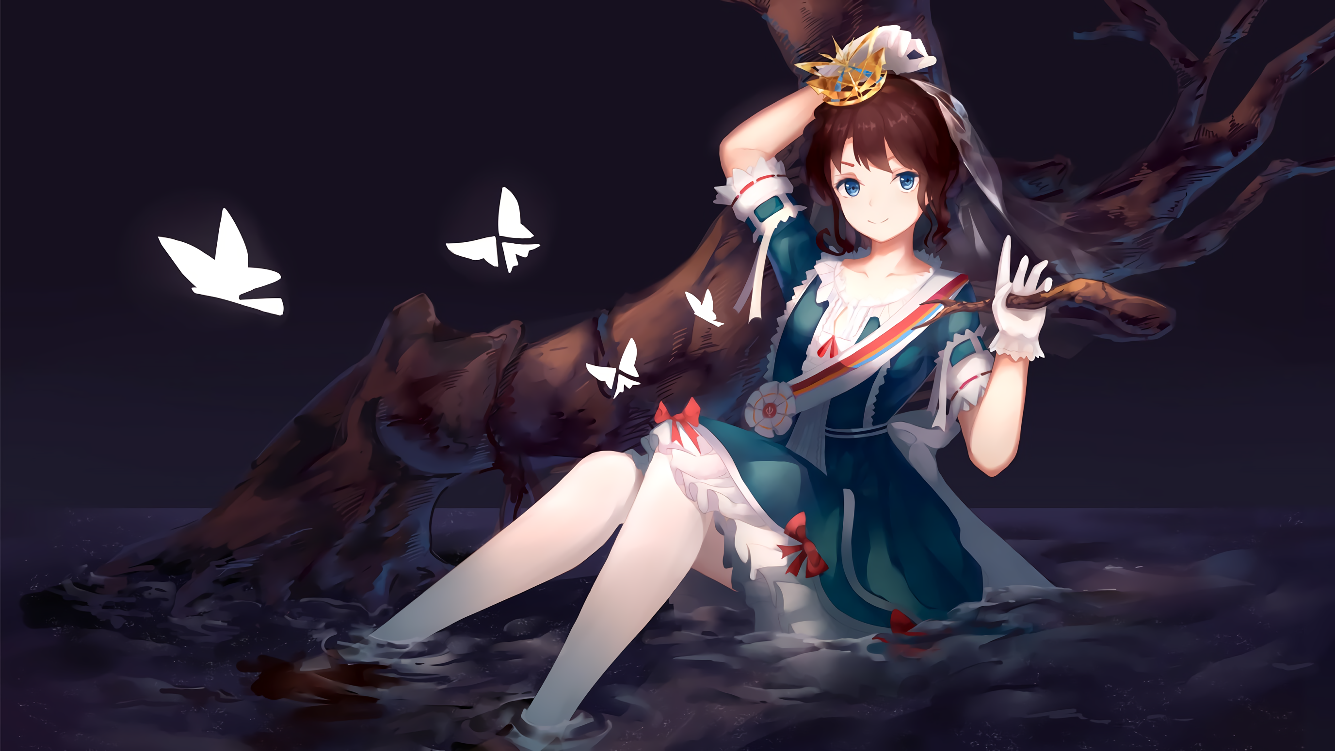 壁纸二次元【相关词_4k超清电脑桌面壁纸全屏1920x1080二次元动漫美女