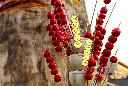 北京冰糖葫芦小鸡图片素材