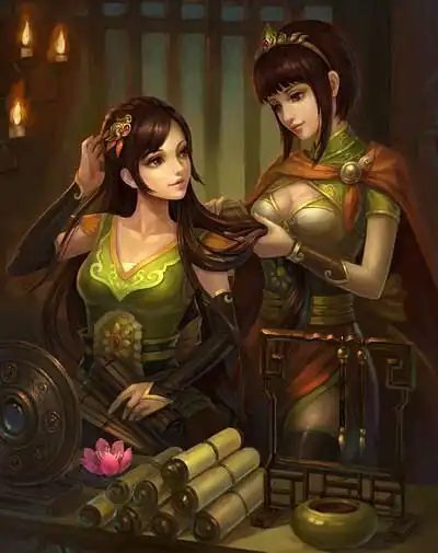 铜雀春深锁二乔