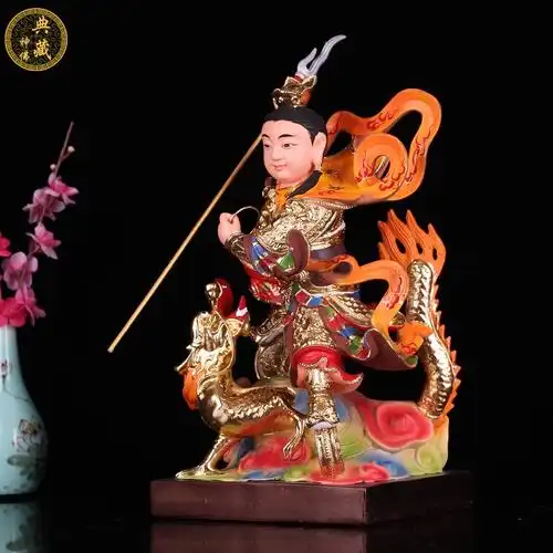 站龙哪吒三太子佛像中坛元帅三坛海会大神树脂哪吒三太子神像摆件
