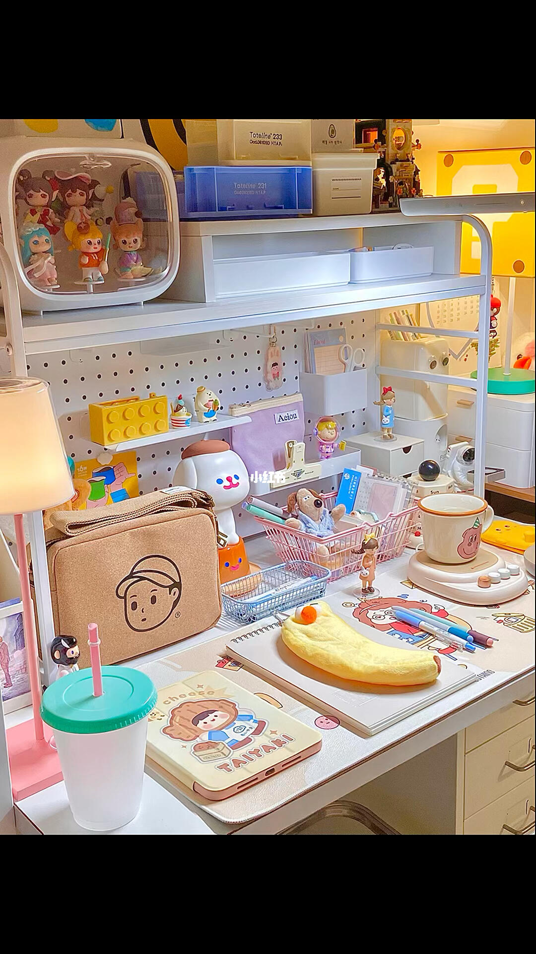 啊啊75ins风白色系书桌真的好看与实用并存