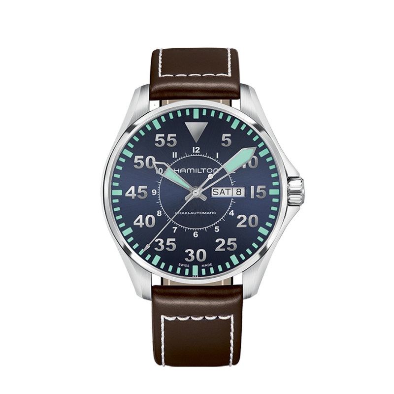 汉米尔顿hamilton卡其 航空系列 h64715545 机械男表正品机械手表