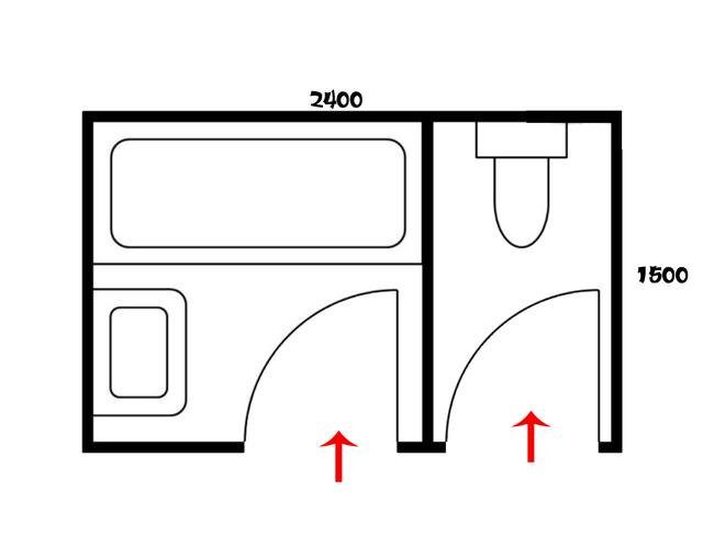 1.2*1.5米卫生间设计,1.2*1.5米卫生间设计(1.5×2.