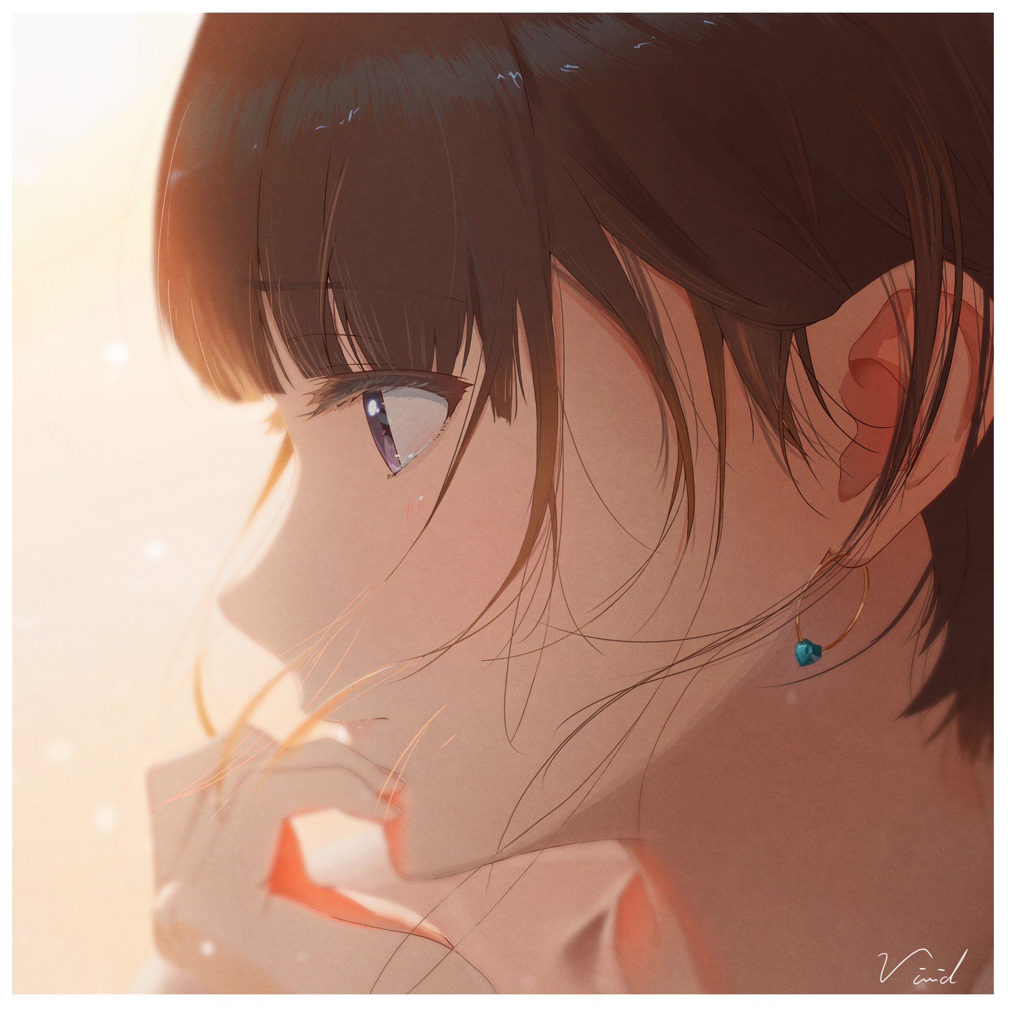 女子侧脸插画特辑