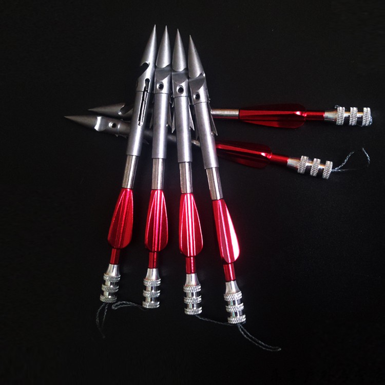 铺路鹰猎鲲射鱼镖短款尾翼超硬射鱼鳔深水噩梦重型鱼镖弹弓射鱼标箭