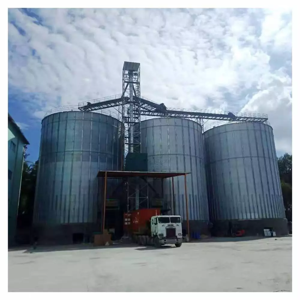 小麦筒仓粮仓钢板仓100吨筒仓加厚免费设计