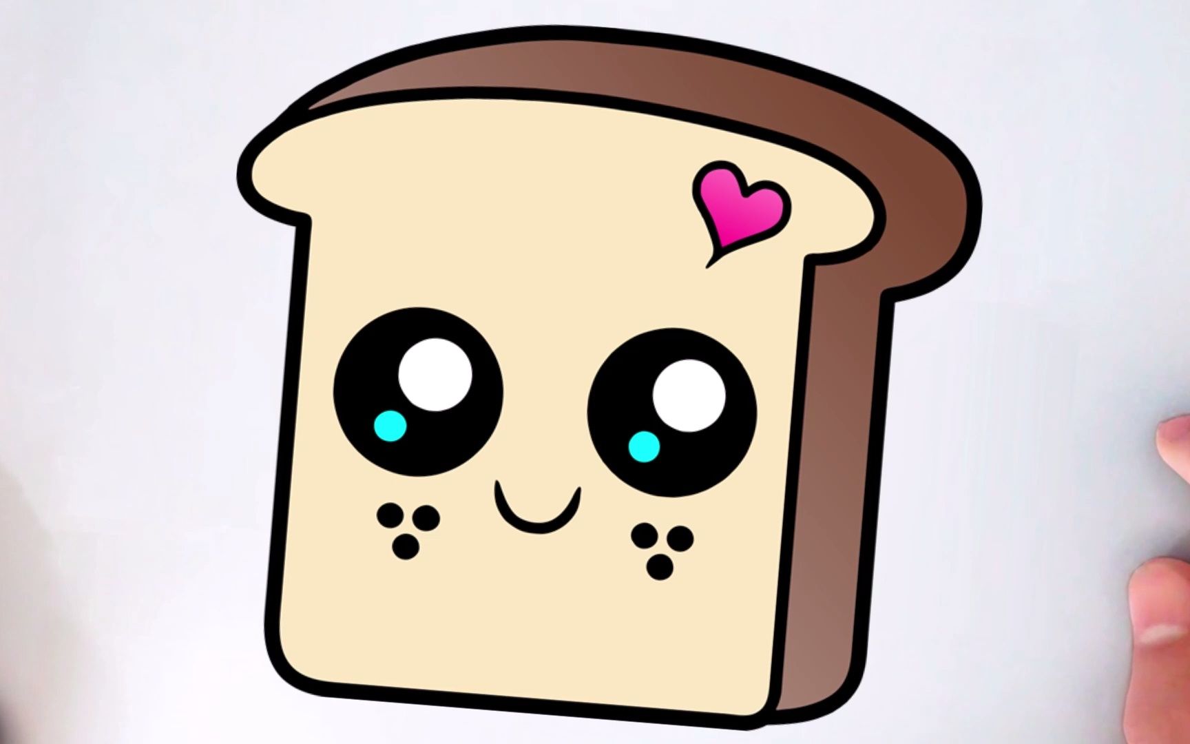 【简笔画】教你画可爱的起司面包92~超级简单的绘画,一看就会!