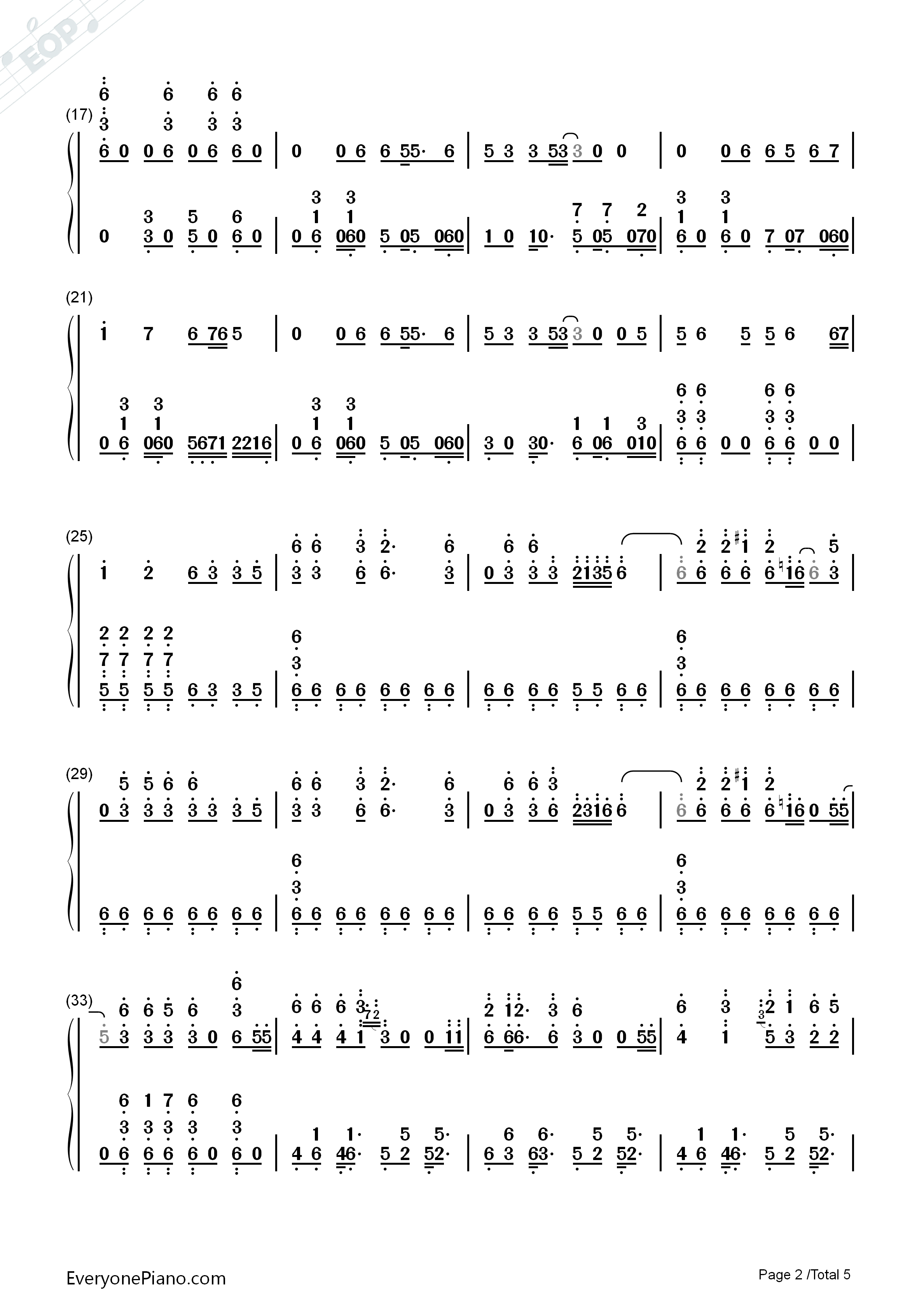 极乐净土garnidelia双手简谱预览2