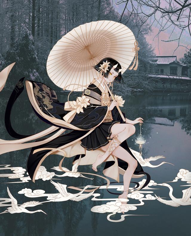 一组国产优秀插画作品欣赏!来自多名国内插画师画风潇洒的大作