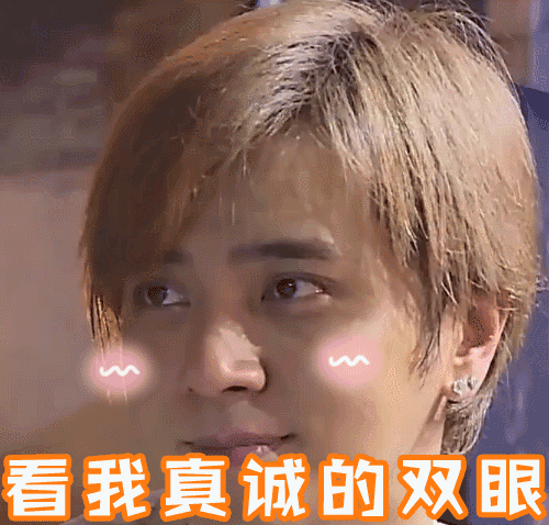 明星表情包罗志祥情绪可爱看我真诚的双眼斗图gif动图_动态图_表情包