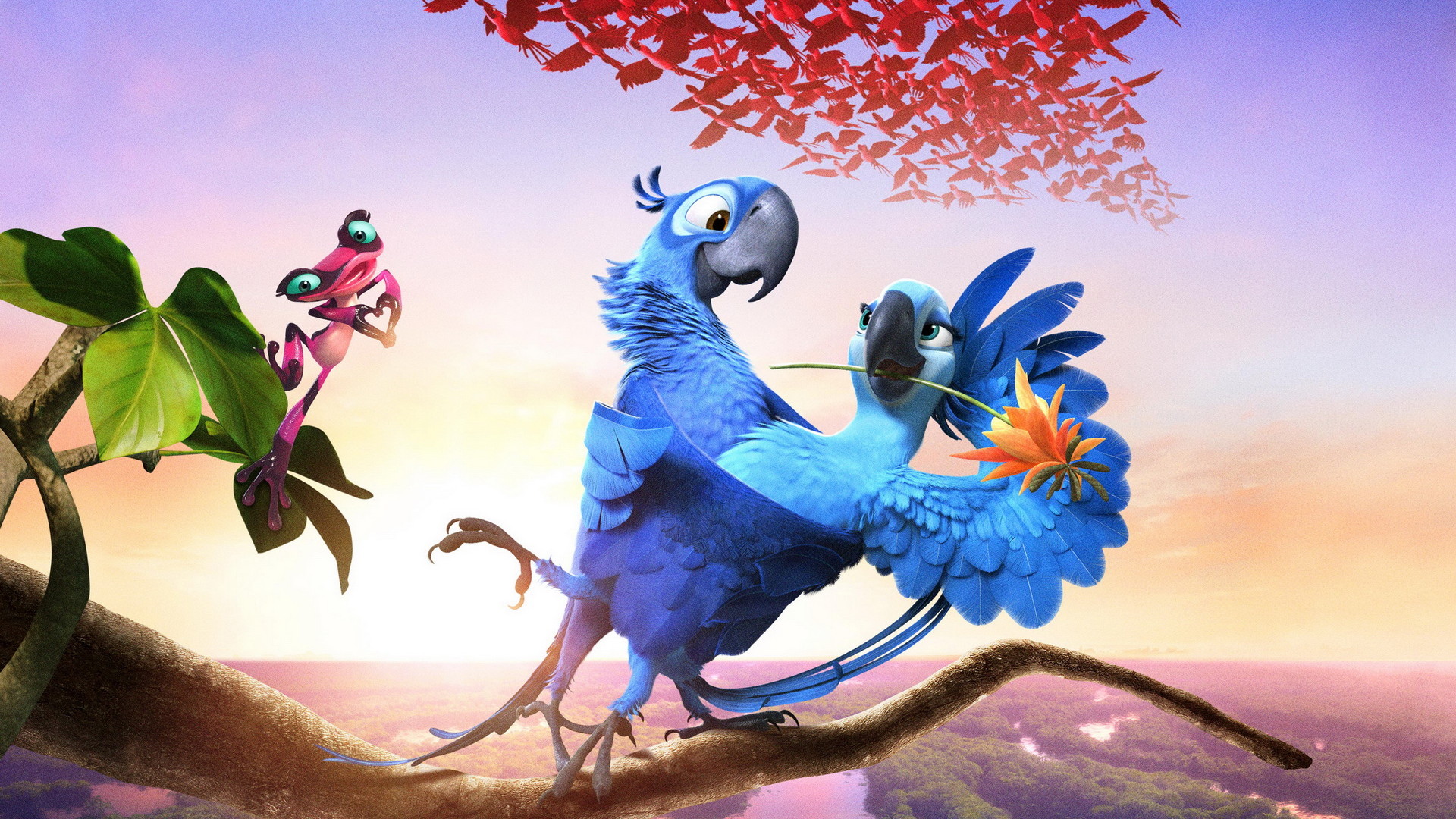 里约大冒险2可爱蓝色鹦鹉高清桌面壁纸_卡通动漫_壁纸下载_美桌网