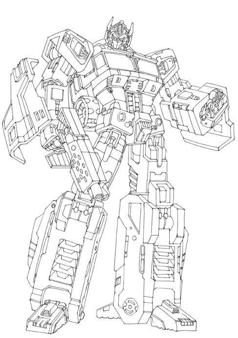变形金刚动画擎天柱简笔画(变形金刚第八季擎天柱简笔画) -【爱个性】