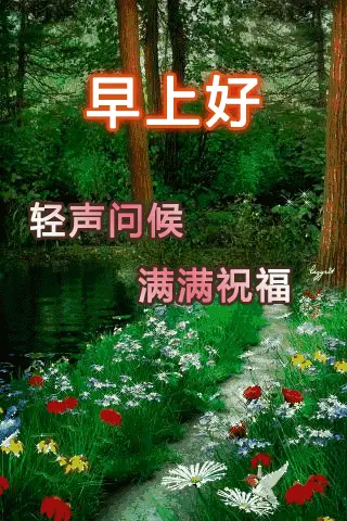 原创最美早安问候祝福语动态漂亮图片最新早晨好问候祝福语短信