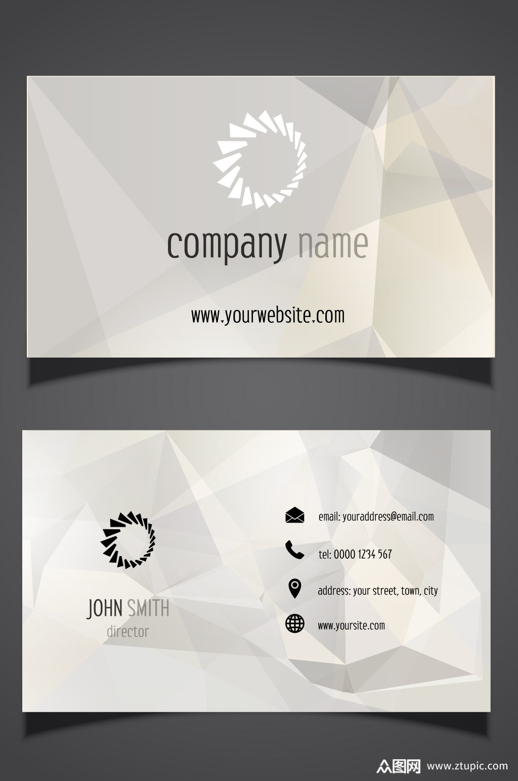 精品简洁名片设计素材