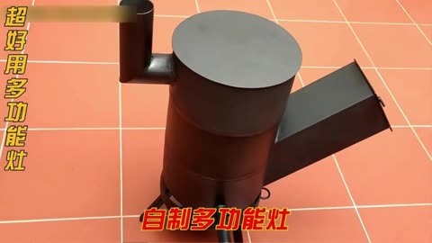 利用废弃燃气炉,制作柴火炉,火力猛还无烟#手工 #手工diy