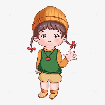 人物卡通元素(3000x3000)psdpng矢量卡通打招呼的企鹅正面背面元素