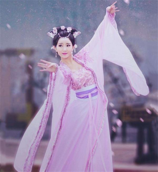 女星古装剧中的舞姿,如同仙女下凡