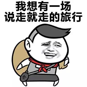 来场说走就走的旅行斗图表情包搞笑图片