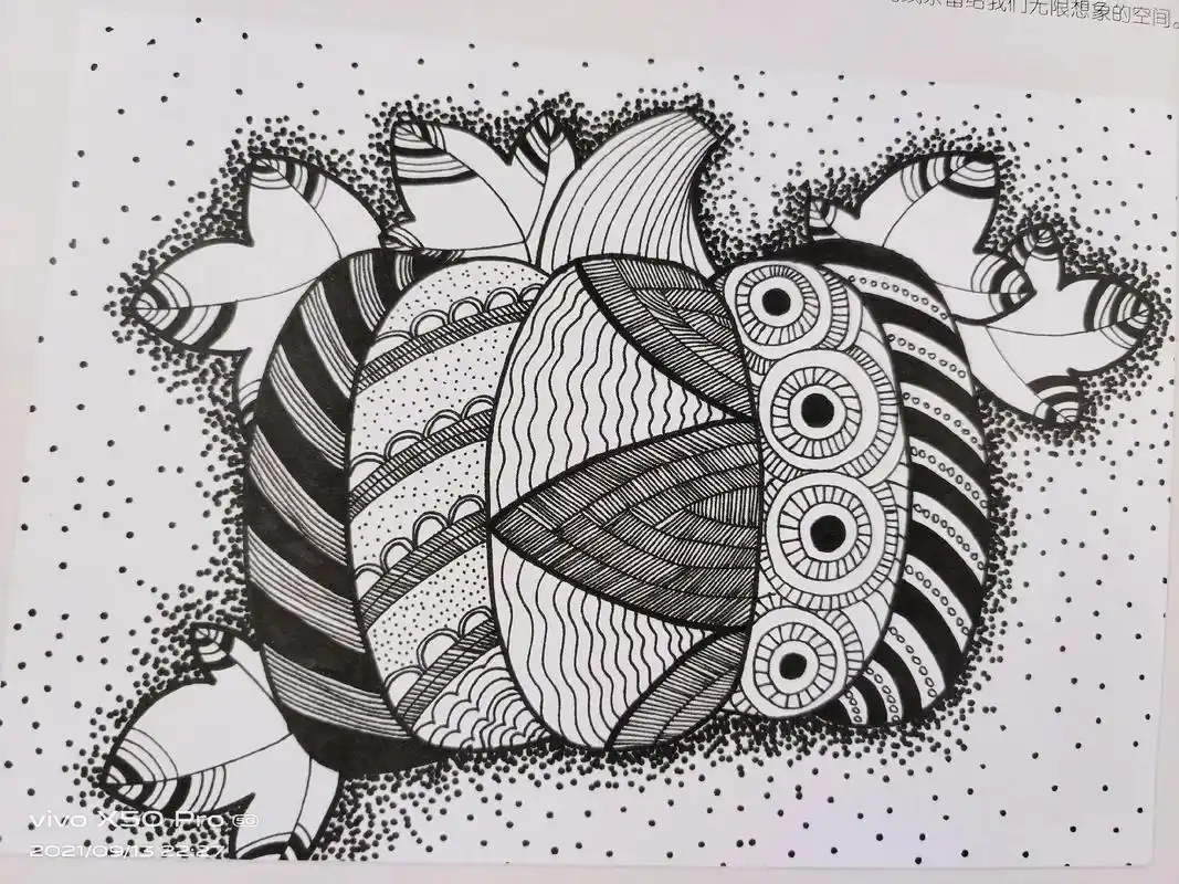 线描画元素 #独特风格 #少儿创意美术 一起来画一画99 - 抖音