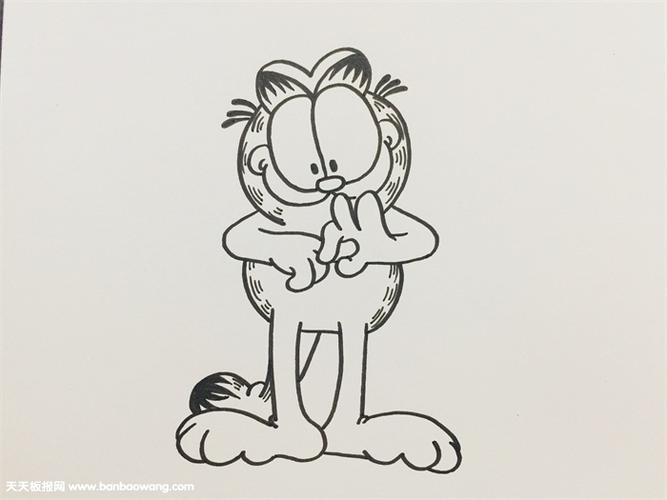 加菲猫里面的狗简笔画