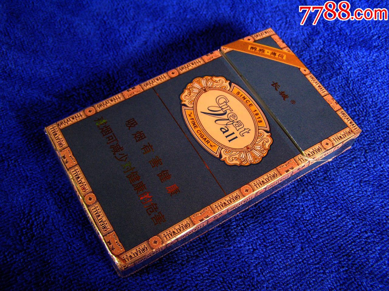 长城小雪茄18支装烟标