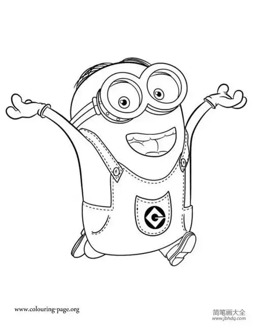 小黄人(9)_动漫人物简笔画-简笔画大全