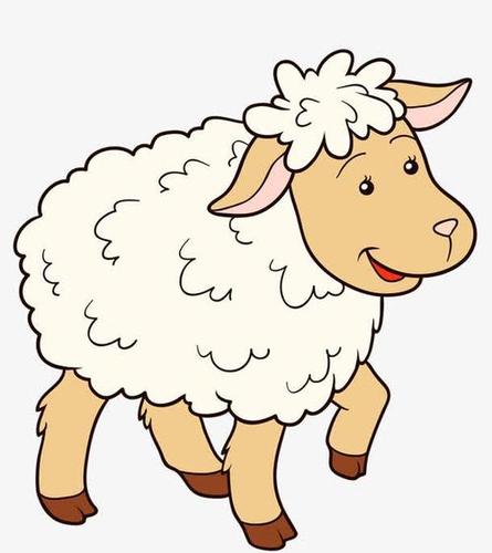可爱小绵羊简笔画画法步骤山羊简笔画图片大全-欢快的小山羊 卡通山羊
