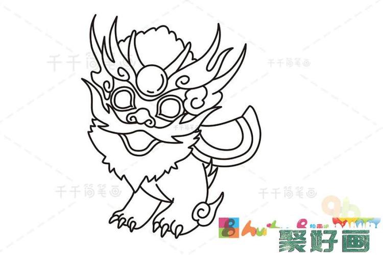 除夕怪物简笔画 简笔画图片大全-蒲城教育文学网