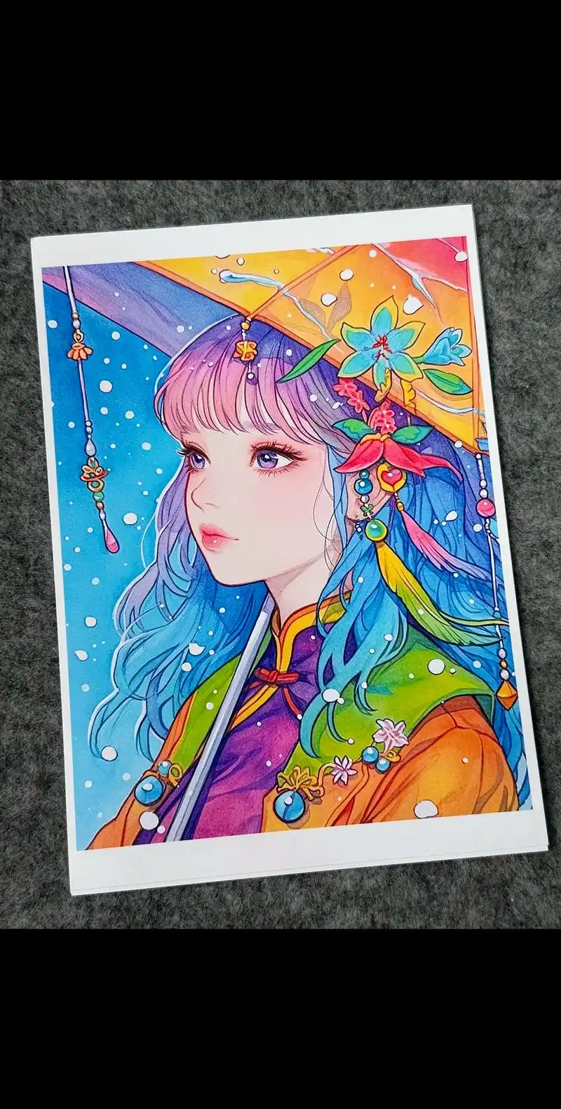 高级彩铅动漫人物绘画素材.【高级彩铅动漫3】30张a5尺寸, - 抖音