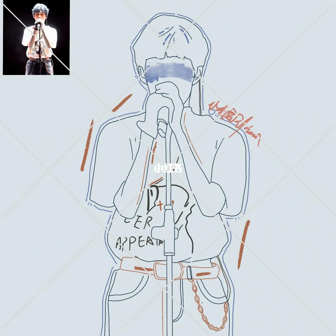 客单展示张颜齐线稿