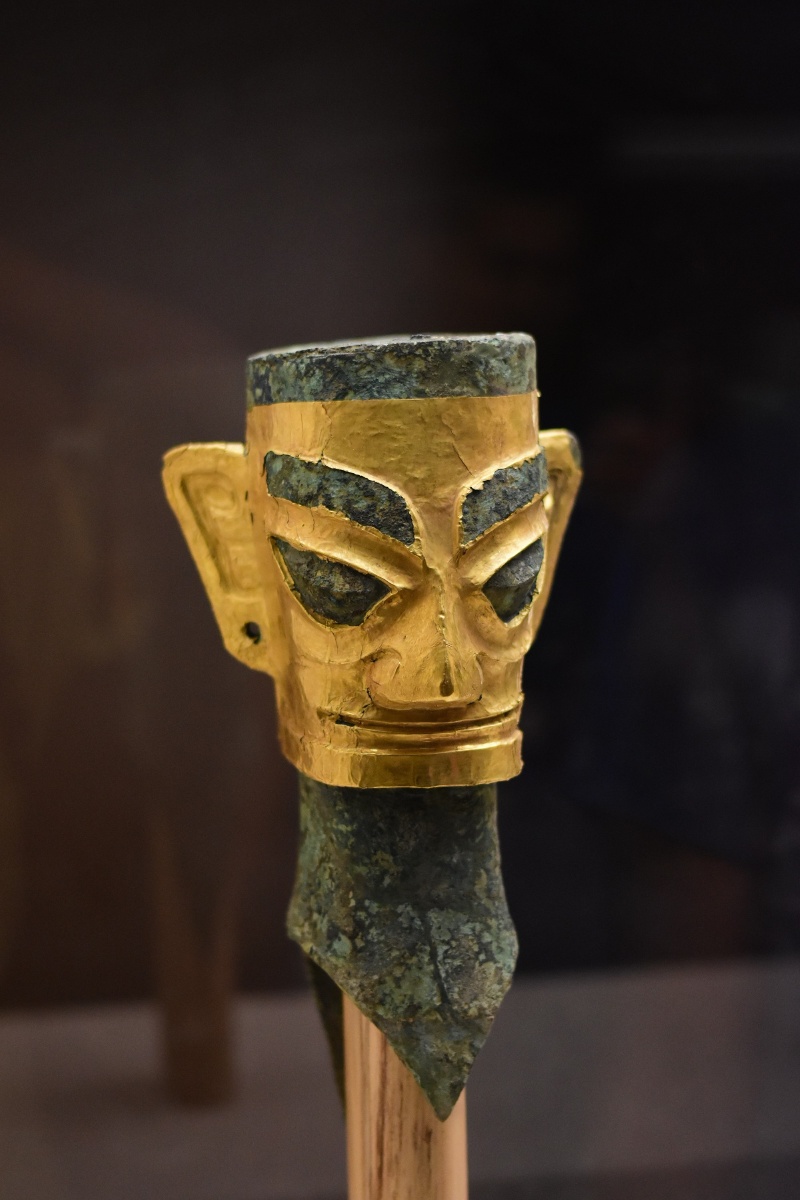 三星堆青铜面具 - ipanda- - 图虫