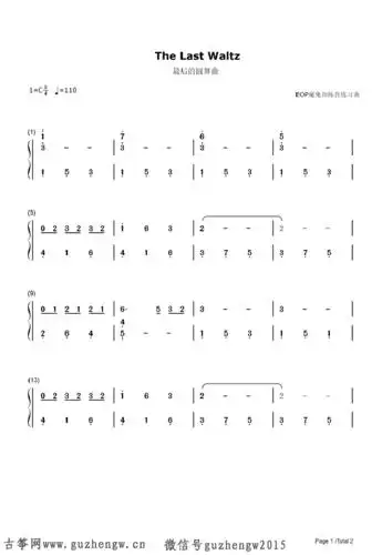 thelastwaltz最后的圆舞曲简谱需改编