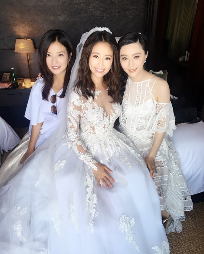 林心如霍建华大婚还珠三美合体(组图)