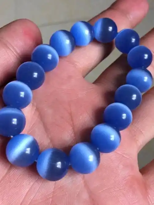蓝猫眼石手串