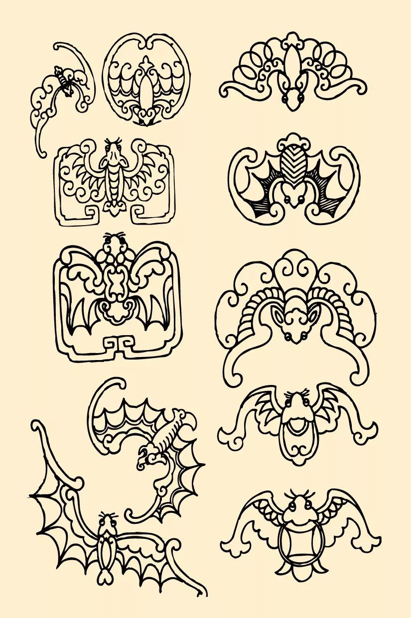 纹样专题这个不能见面的情人节要从一只蝙蝠说起