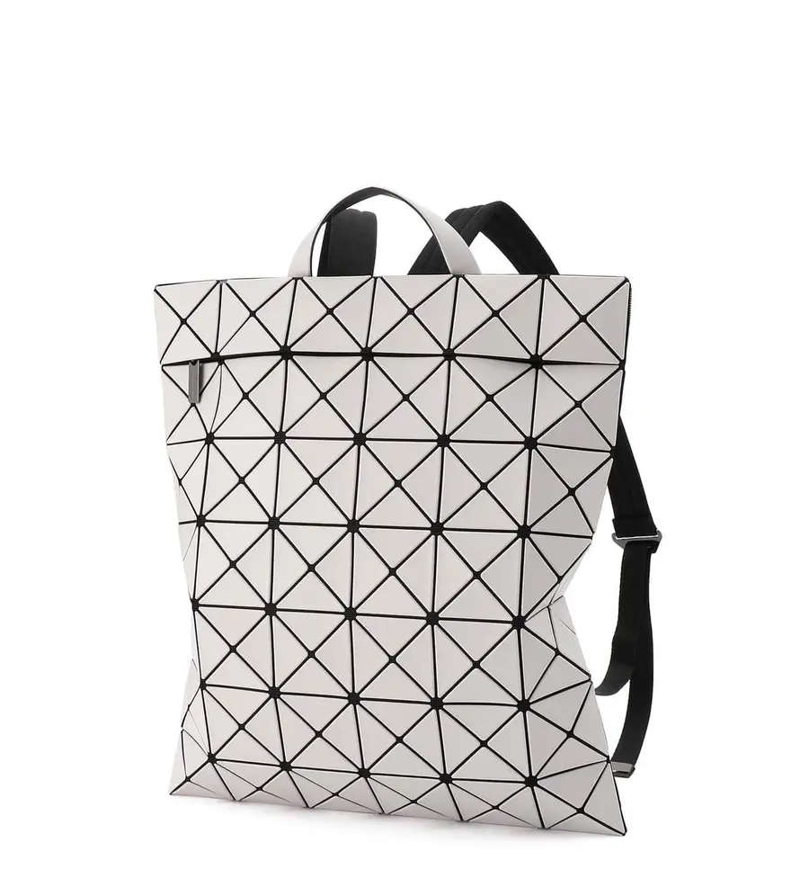 issey miyake 三宅一生 flat pack 高级哑光托特双肩包 灰白色 1个