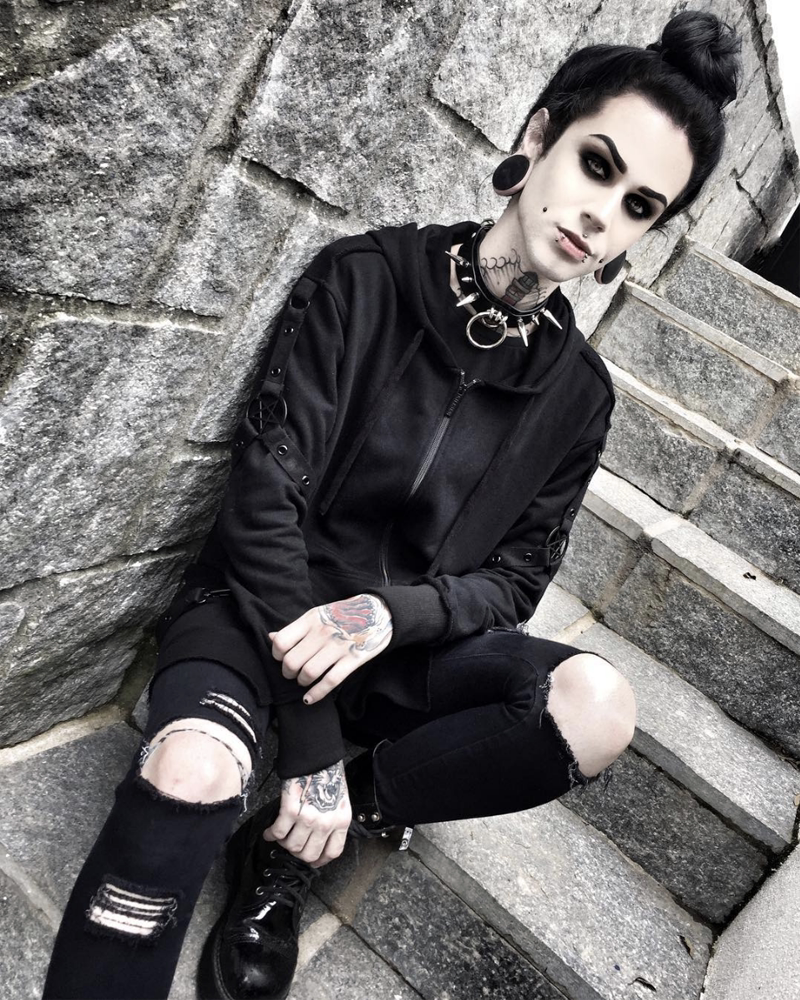 潮牌killstarnaya朋克摇滚哥特铆钉圆环项圈暗黑项链