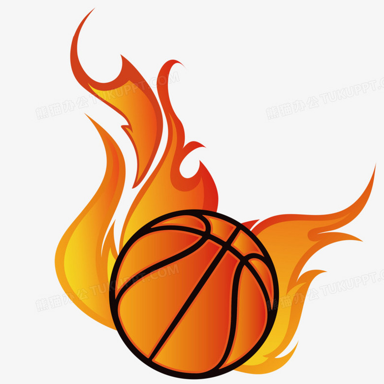 火焰篮球创意装饰素材