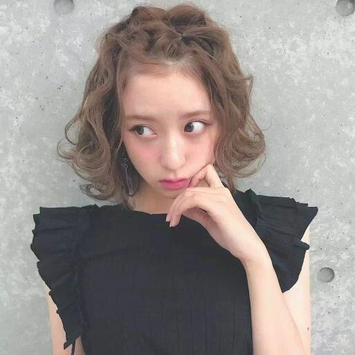 适合半丸子头的卷发