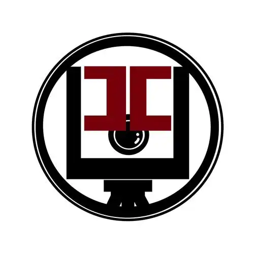 大的方框形成四字 外围是一个工地测量仪器 整体形成一个班级logo