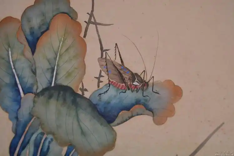 陈书作品-白菜蟋蟀图